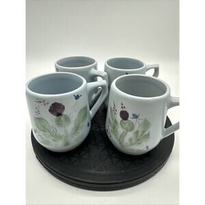 Set Of Four Buchan Scotland "Thistleware" Mug 12 oz